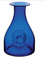 DARTINGTON CRYSTAL FLOWER BOTTLE PRIMROSE BLUE